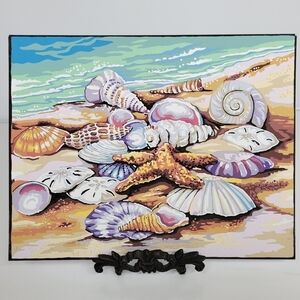 Shells Paint by Number Finished Acrylic Painting Finished‎ 14 by 11